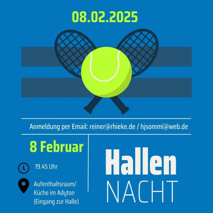 Plakat Hallennacht 2024